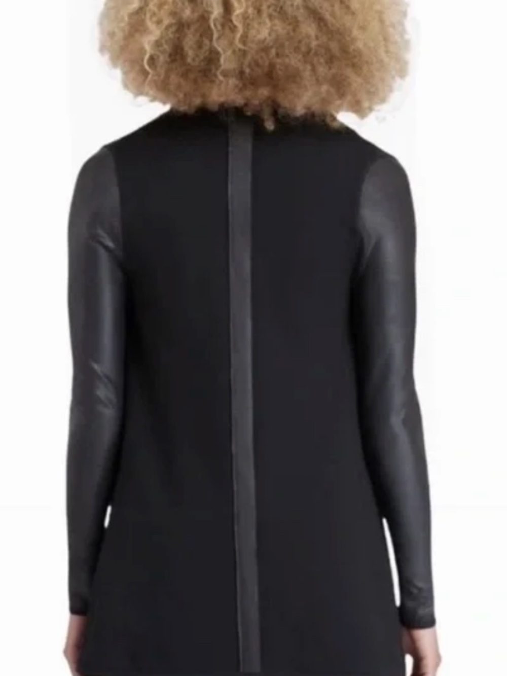 Spanx faux leather drape front style jacket - Picture 5 of 9